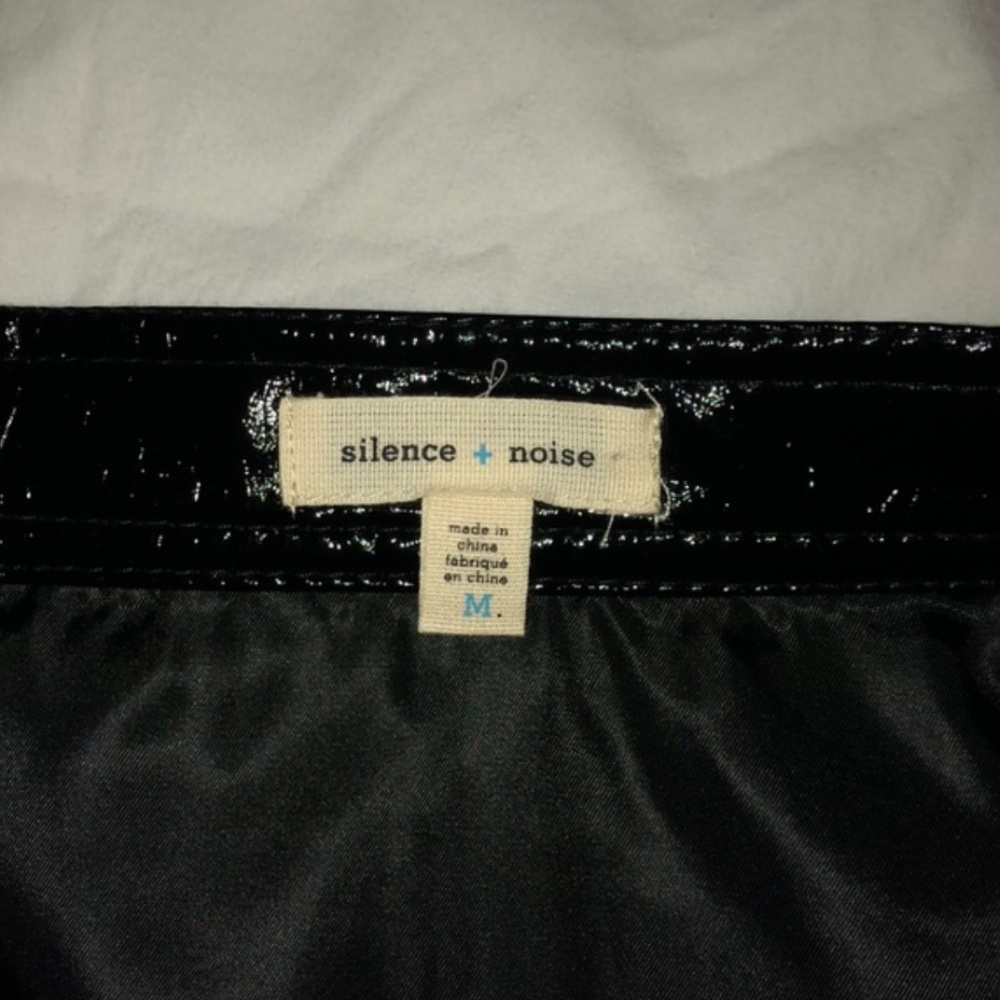 Urban Outfitters Patent Black Skirt - Picture 2 of 4